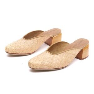 JAMES | SMITH Cafe Society woven block heel mule 39/8